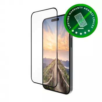 dbramante1928 eco-shield - iPhone 16 ProMax - Must Edge, Apple, iPhone 16 ProMax, tolmukindel, kriimustuskindel, must, läbipaistev, 1 tk Temp