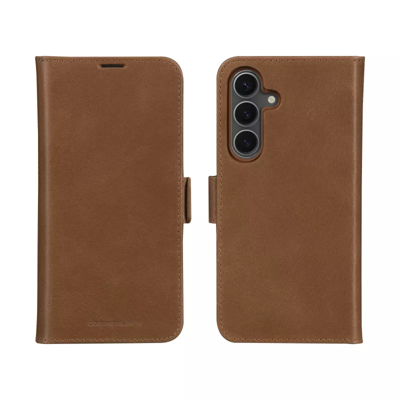 Flip-ümbris dbramante1928 Lynge Samsung Galaxy A56 5G jaoks — Tan, 3 kaarditaskut, sobib 6,7-tollise (17 cm) ekraaniga