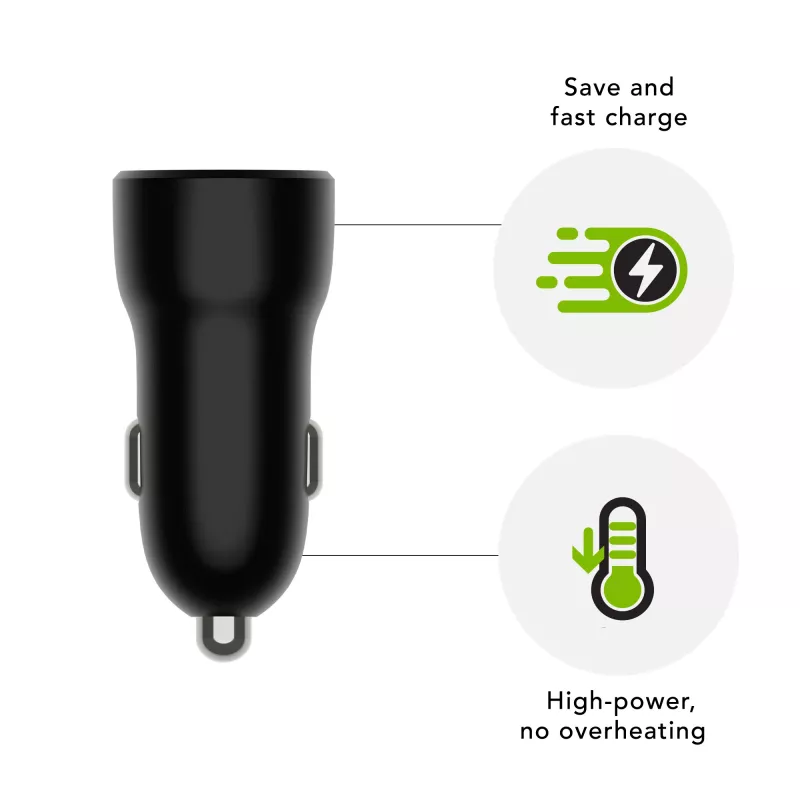Autolaadija d bramante re-charge USB-A 18W — 12–24V, 1× USB-A, must