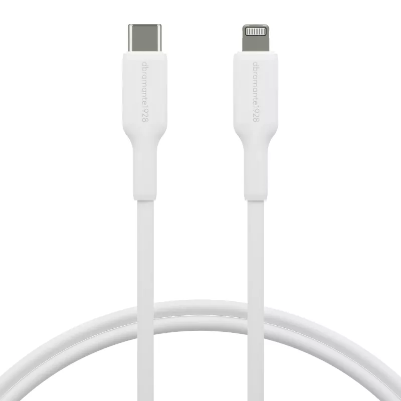 dbramante1928 re-charge - Kaabel 1m USB-C to Lightning - W, 1 m, USB C, USB 2.0, 0,48 Gbit/s, Valge