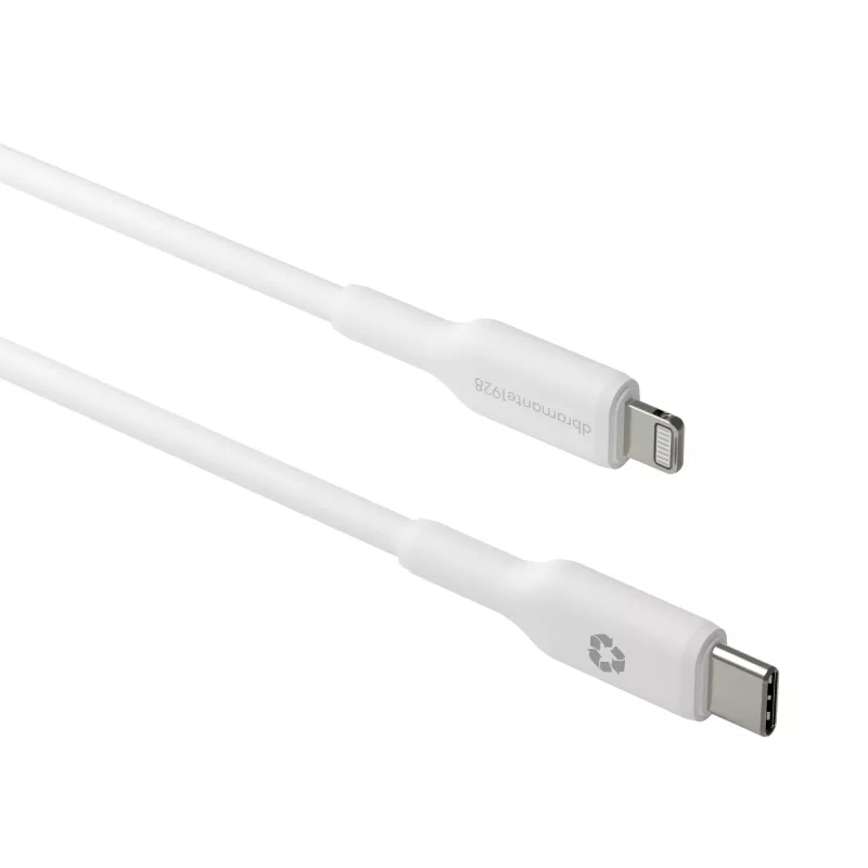 dbramante1928 re-charge - Kaabel 1m USB-C to Lightning - W, 1 m, USB C, USB 2.0, 0,48 Gbit/s, Valge
