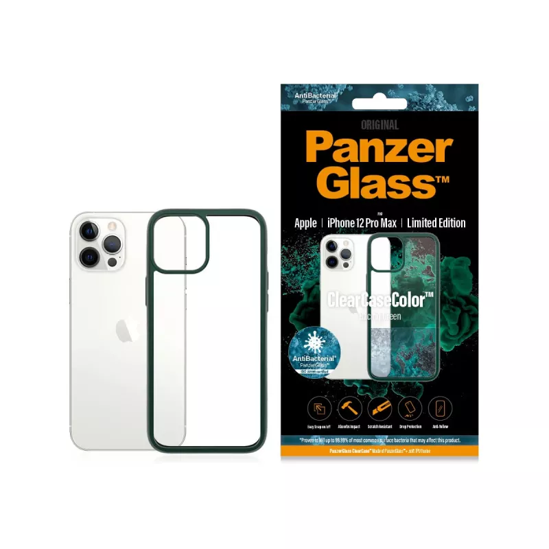PanzerGlass ® ClearCaseColor™ iPhone 12 Pro Max - Racing roheline Limited Edition