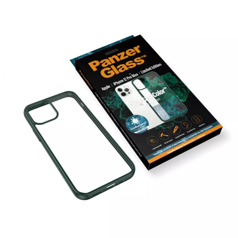 PanzerGlass ® ClearCaseColor™ iPhone 12 Pro Max - Racing roheline Limited Edition