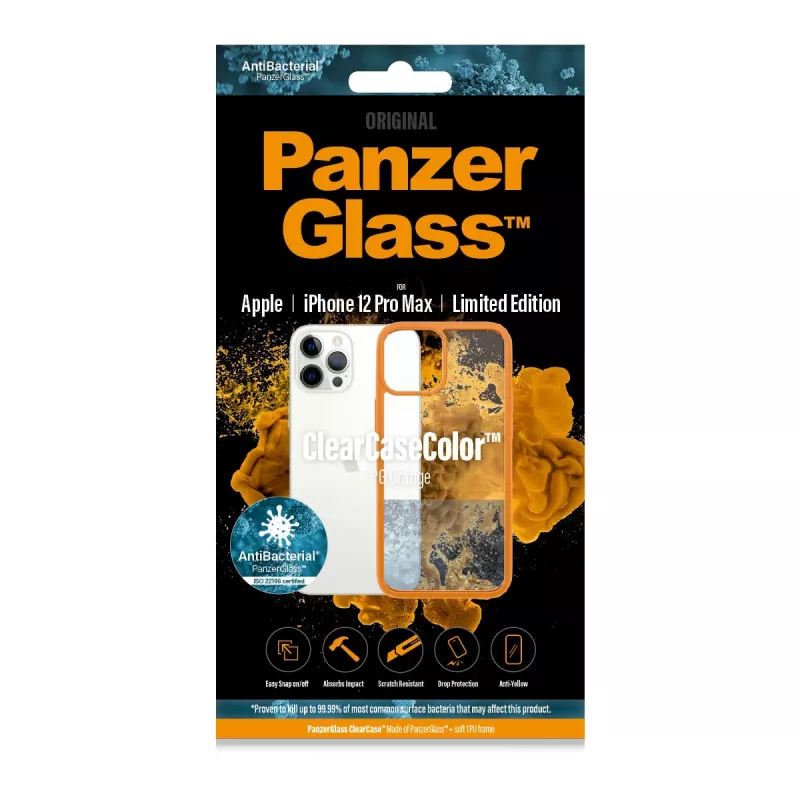 PanzerGlass ® ClearCaseColor™ iPhone 12 Pro Max - ® oranž Limited Edition