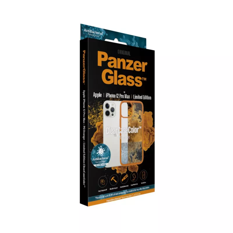PanzerGlass ® ClearCaseColor™ iPhone 12 Pro Max - ® oranž Limited Edition