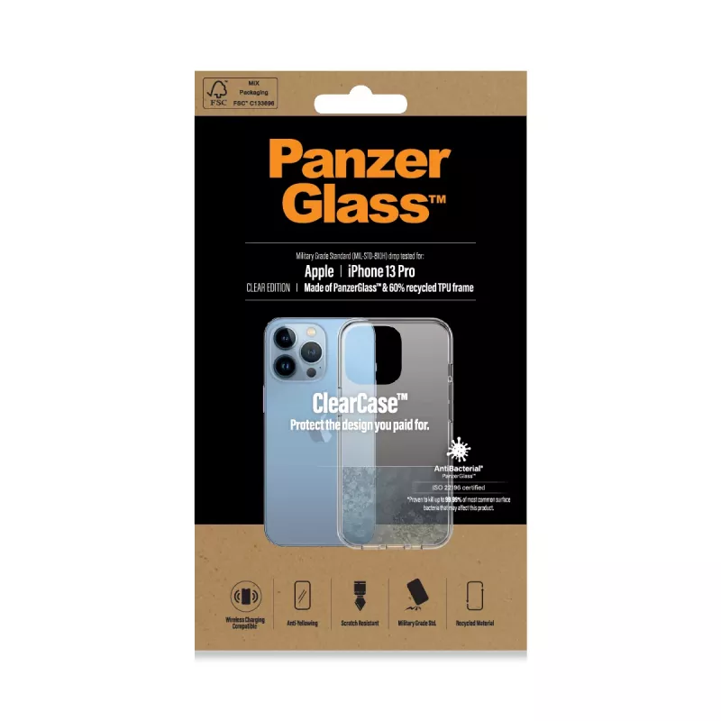 PanzerGlass® ClearCase iPhone 13 Pro, kate, Apple, Apple - iPhone 13 Pro, läbipaistev