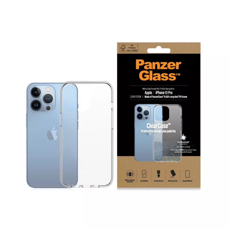 PanzerGlass® ClearCase iPhone 13 Pro, kate, Apple, Apple - iPhone 13 Pro, läbipaistev