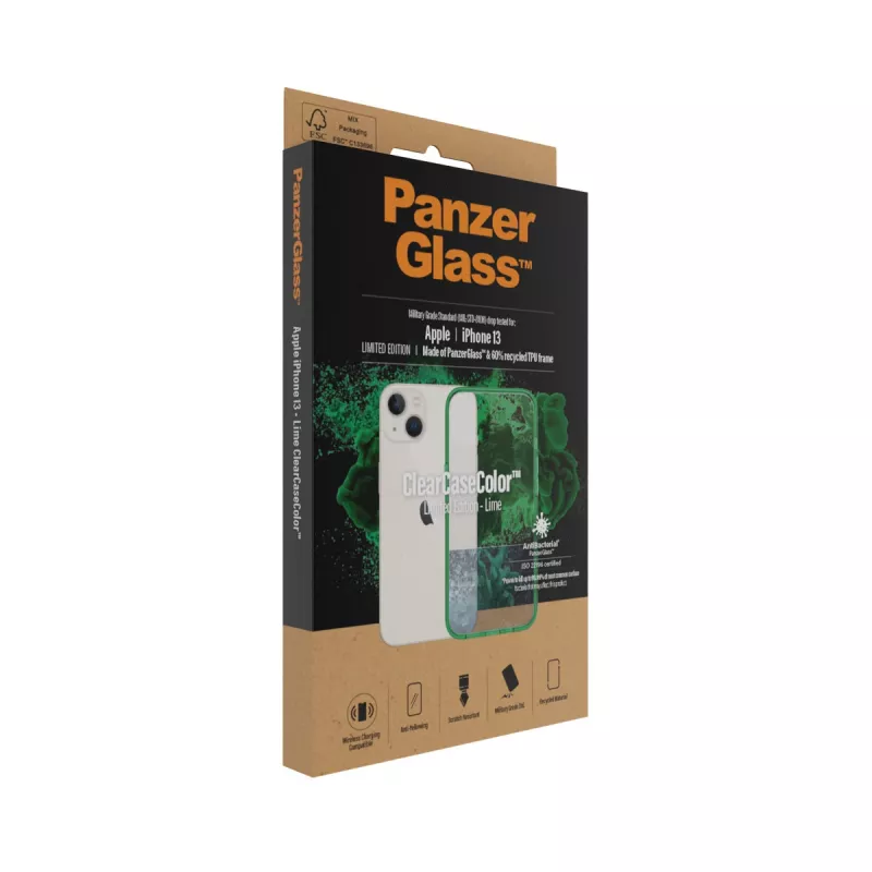 ClearCaseColor ümbris PanzerGlass Apple iPhone 13 Lime 0334