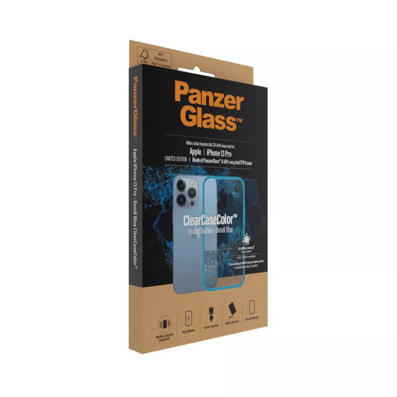 kate PanzerGlass ClearCaseColor iPhone 13 Pro Bondie Blue