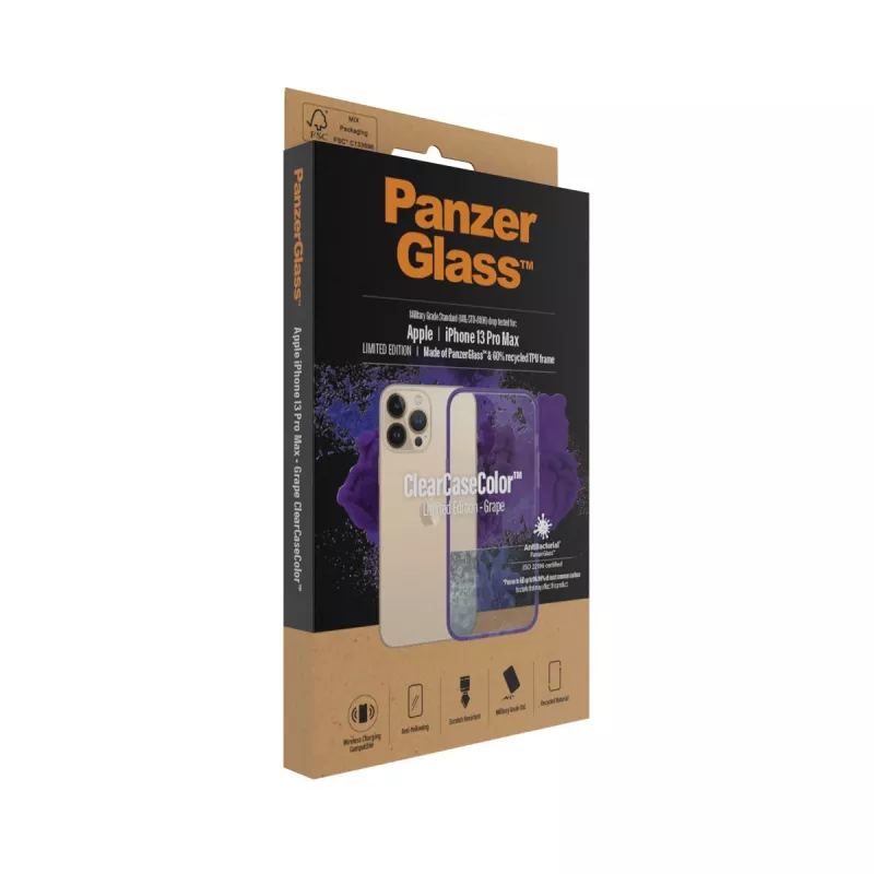 Ümbris PanzerGlass ClearCaseColor iPhone 13 Pro Max Grape
