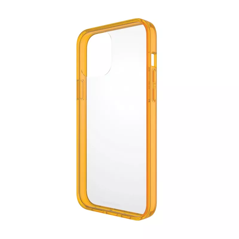 Läbipaistev ClearCaseColor kate PanzerGlass iPhone 13 Pro Max 6.7 tolli — PET ja karastatud klaas, oranž