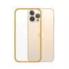 Läbipaistev ClearCaseColor kate PanzerGlass iPhone 13 Pro Max 6.7 tolli — PET ja karastatud klaas, oranž