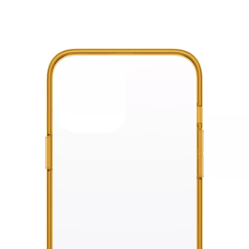 Läbipaistev ClearCaseColor kate PanzerGlass iPhone 13 Pro Max 6.7 tolli — PET ja karastatud klaas, oranž
