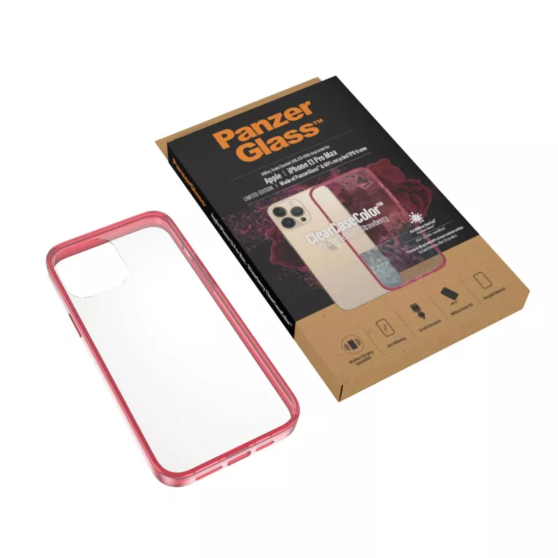 ClearCaseColor Apple iPhone 13 Pro Max Maasikas PanzerGlass