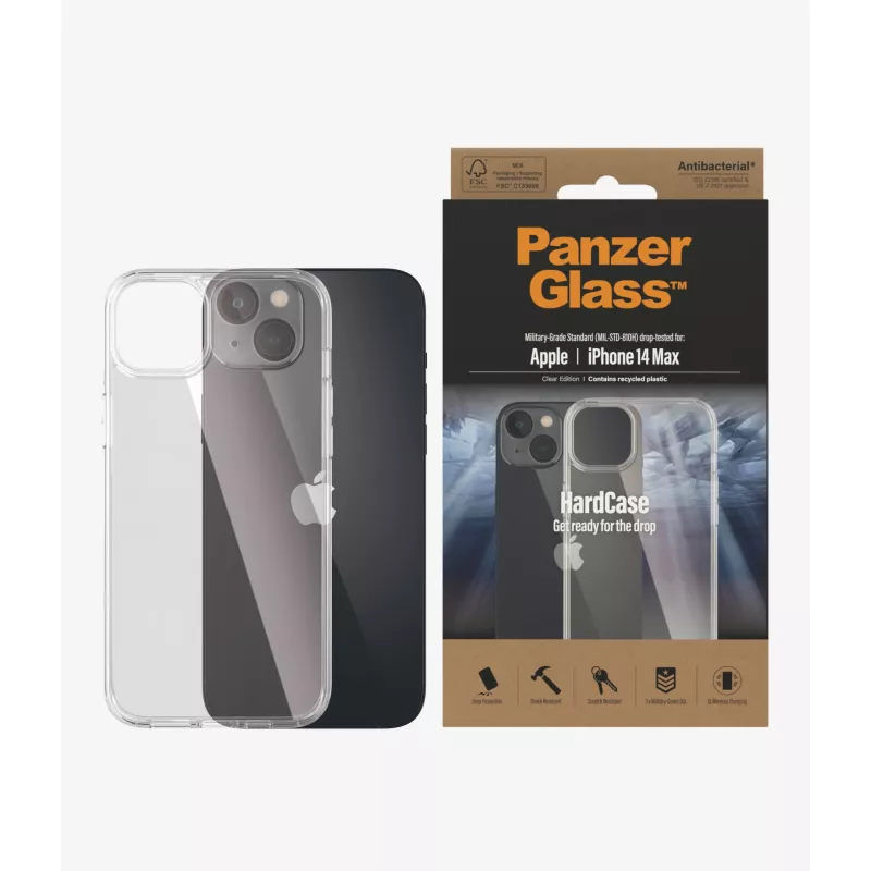 PanzerGlass HardCase mobiiltelefoni ümbris 17 cm (6,7 tolli) kate läbipaistev