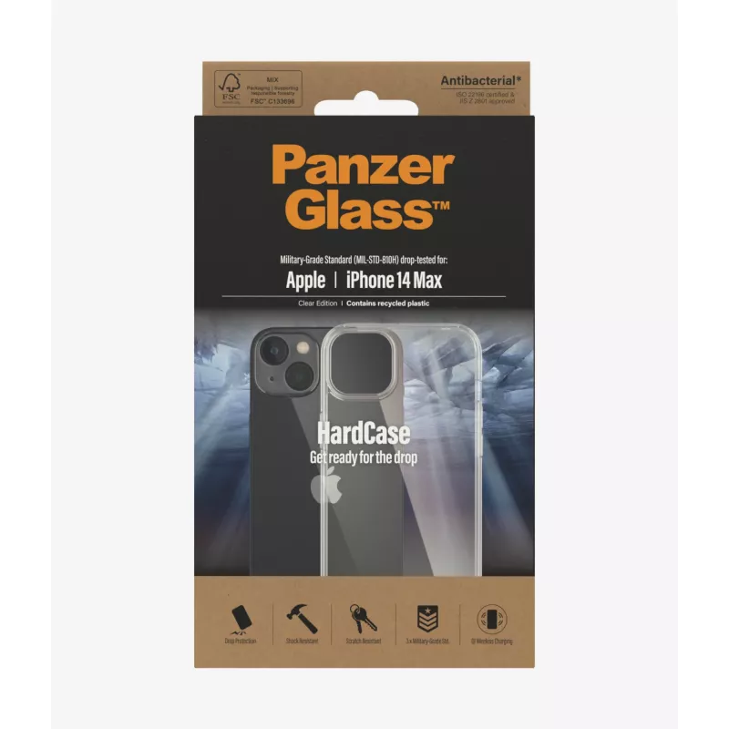 PanzerGlass HardCase mobiiltelefoni ümbris 17 cm (6,7 tolli) kate läbipaistev