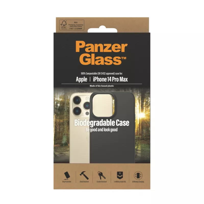 PanzerGlass ® Biolagunev ümbris Apple iPhone 14 Pro Max | Must