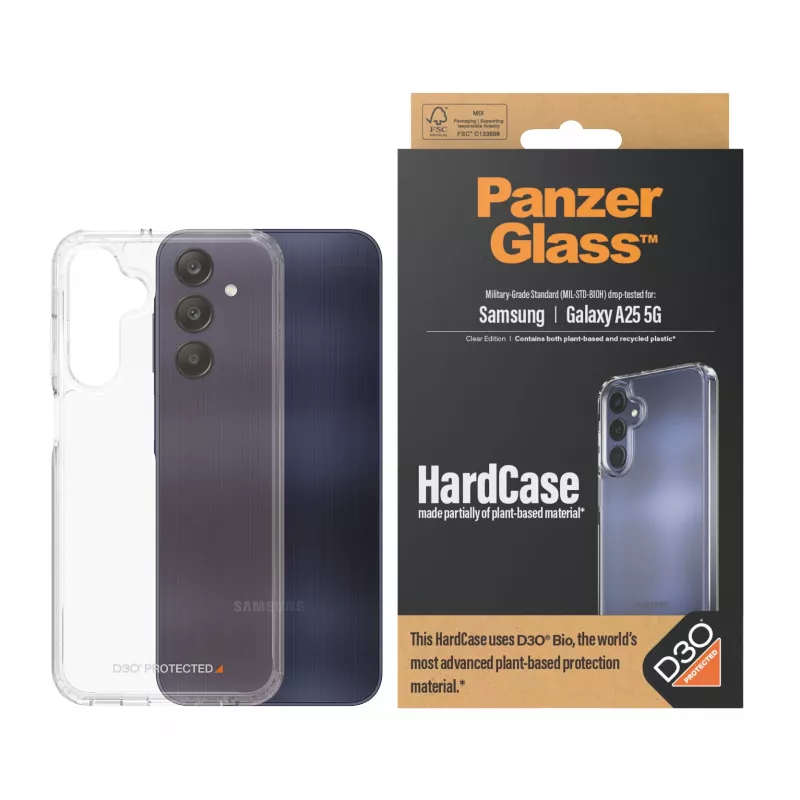PanzerGlass ® HardCase läbipaistev D3O®-ga Samsung Galaxy A25 5G