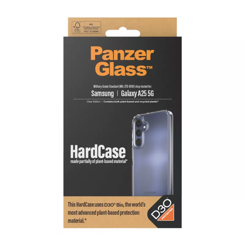 PanzerGlass ® HardCase läbipaistev D3O®-ga Samsung Galaxy A25 5G