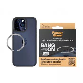 Katte PanzerGlass Bang On MagSafe Compatibility Ring iPhone 12 13 14 15 läbipaistev