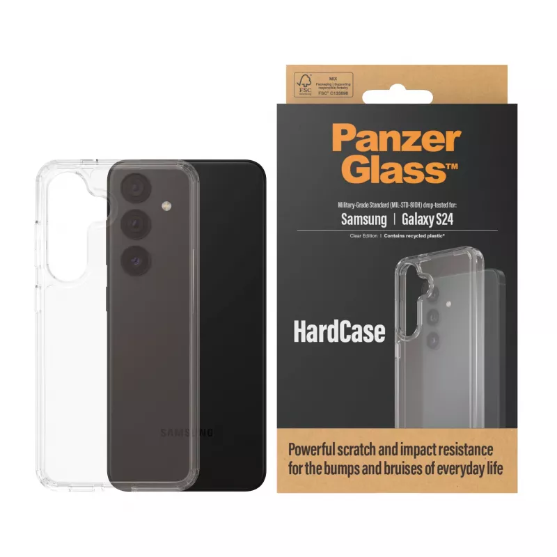 PanzerGlass ® HardCase Läbipaistev Samsung Galaxy S24, kate, Samsung, Samsung - Galaxy S24, läbipaistev