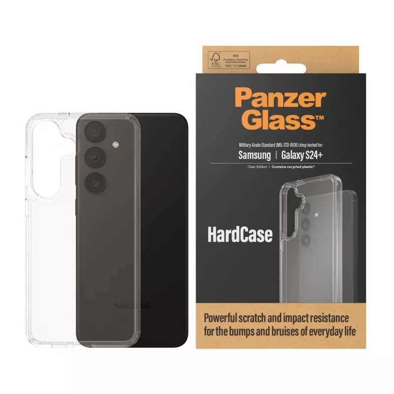PanzerGlass ® HardCase Läbipaistev Samsung Galaxy S24+, Kaitseümbris, Samsung, Samsung - Galaxy S24 Plus, Läbipaistev