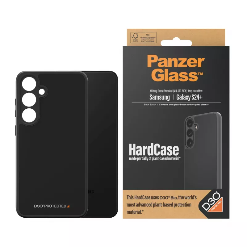 PanzerGlass® HardCase Must D3O®-ga Samsung Galaxy S24+, ümbris, Samsung, Samsung - Galaxy S24 Plus, must