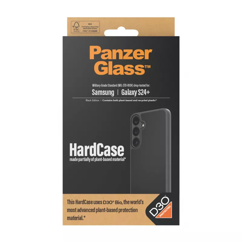 PanzerGlass® HardCase Must D3O®-ga Samsung Galaxy S24+, ümbris, Samsung, Samsung - Galaxy S24 Plus, must