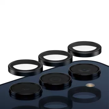 Kaamera objektiivi kaitse PanzerGlass Hoops Samsung Galaxy A35 5G jaoks, karastatud klaas, must raam