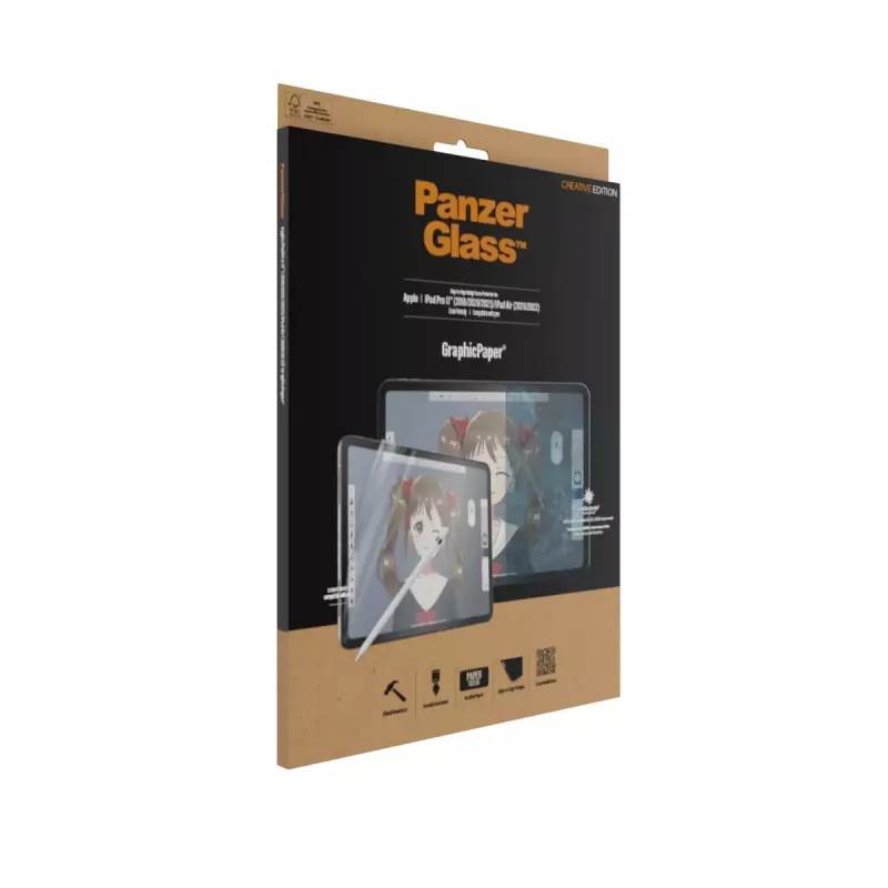 PanzerGlass ® GraphicPaper® ekraanikaitse iPad Pro 11″ (2018, 2020-2022, 2024) | iPad Air 10,9'' (2020, 2022)
