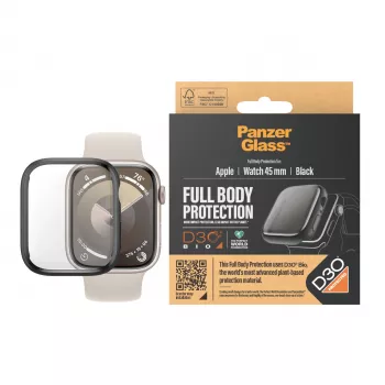 PanzerGlass ekraanikaitse Full Body Apple Watch Series 9 D3O 45mm must