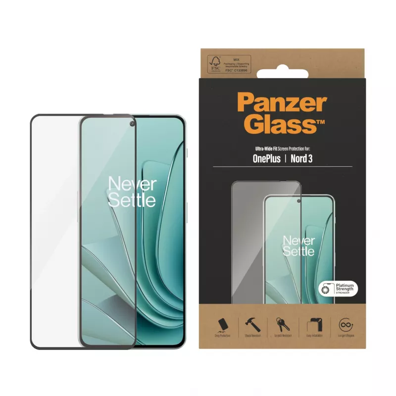 PanzerGlass® ekraanikaitse OnePlus Nord 3 5G | ülilaia paigaldusega