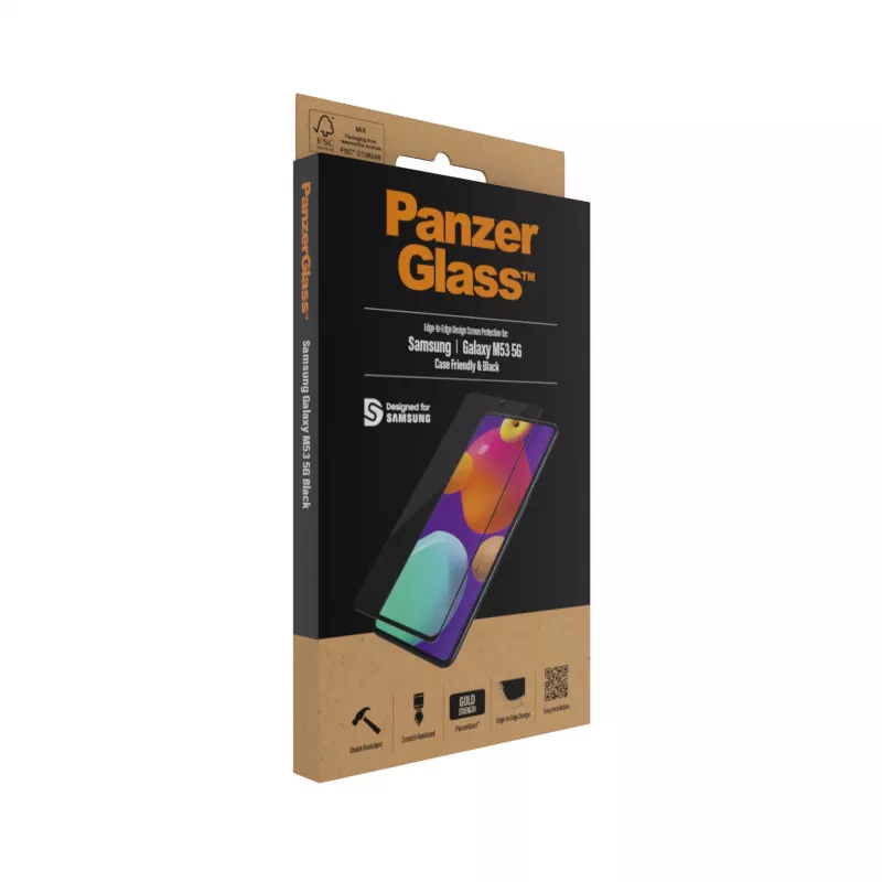 PanzerGlass ® Ekraanikaitse Samsung Galaxy M53 5G | M54 5G | Ülilai Sobivus