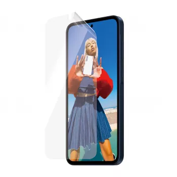 Ekraanikaitse PanzerGlass MATRIX D3O-ga Samsung Galaxy A35 5G jaoks — ülilai PET, kuiv paigaldus, 1 tk, läbipaistev