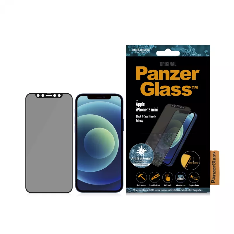PanzerGlass ® privaatsuse ekraanikaitse iPhone 12 Mini | Edge-to-Edge
