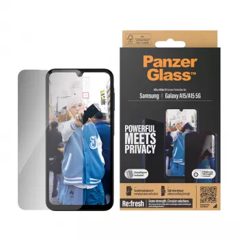 PanzerGlass ® Privaatsusekraanikaitse Samsung Galaxy A15 | A15 5G | Ultra-Wide Fit koos EasyAligneriga
