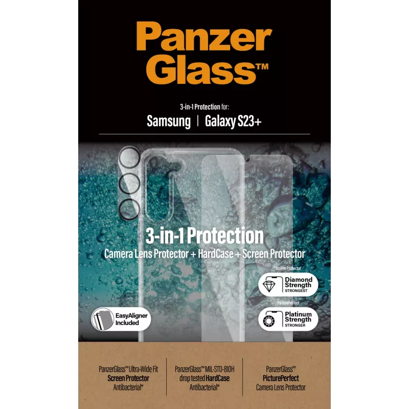 PanzerGlass Booklet ümbris iPhone 14 Pro 6.1 tolli jaoks — kaitsev raamatümbris, must/valge