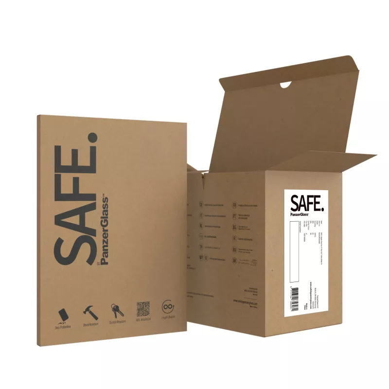 PanzerGlass SAFE. by ® ekraanikaitse iPad Pro 11'' (2018, 2020-2022) | Air 10.9'' (2020,2022) | ülilai istuvus | hulgipakend