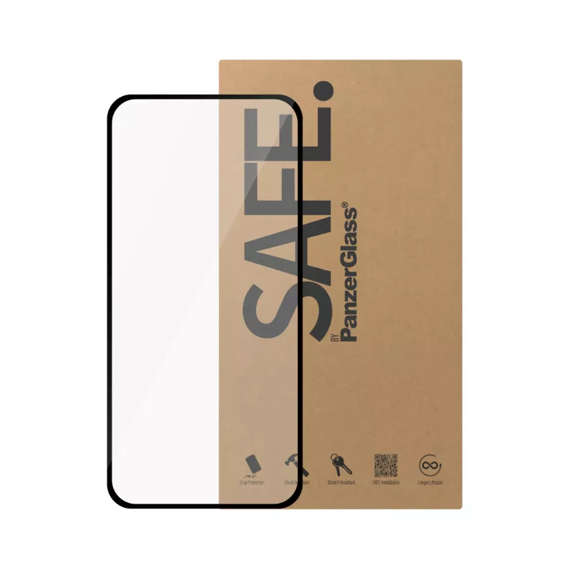 PanzerGlass SAFE. by ® ekraanikaitse iPhone 15 Pro Max | Ultra-Wide Fit | Bulk