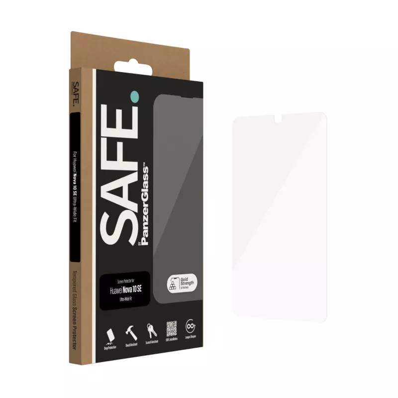PanzerGlass SAFE. by ® Ekraanikaitse Huawei Nova 10 SE | Ultra-Wide Fit