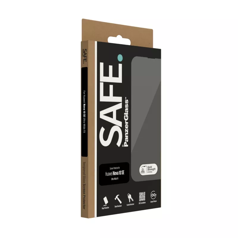PanzerGlass SAFE. by ® Ekraanikaitse Huawei Nova 10 SE | Ultra-Wide Fit