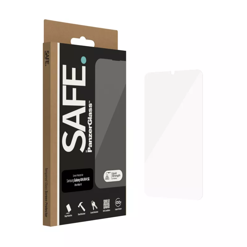 PanzerGlass SAFE. by ® ekraanikaitse Samsung Galaxy A14 | A14 5G | Ultra-Wide Fit