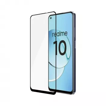 Karastatud klaasist ekraanikaitse PanzerGlass SAFE Realme 10 jaoks — Ultra-Wide Fit, must