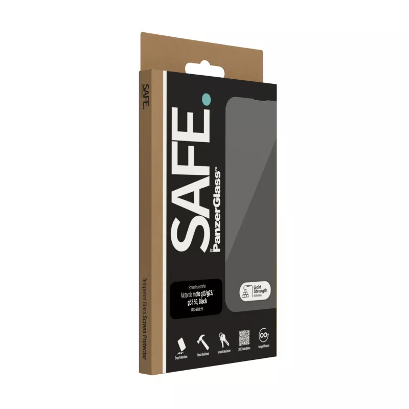 PanzerGlass SAFE. by ® ekraanikaitse Motorola moto g13 | g23 | g53 5G | Ultra-Wide Fit