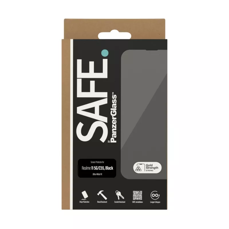 PanzerGlass SAFE. by ® ekraanikaitse Realme 11 5G | C55 | Ultra-Wide Fit