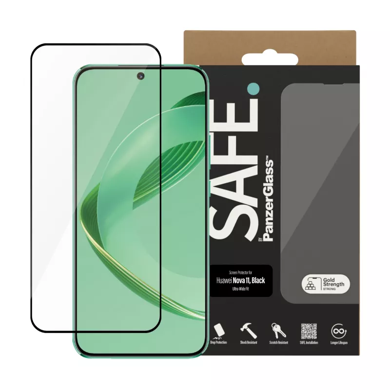 PanzerGlass SAFE. by ® Ekraanikaitse HUAWEI Nova 11 | Ultra-Wide Fit