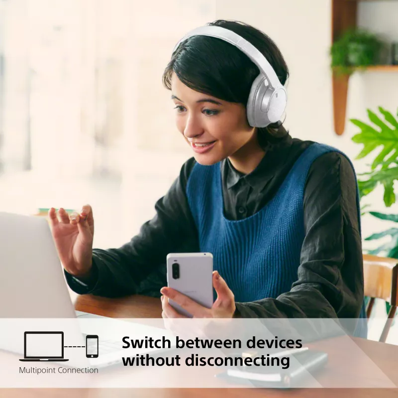 Sony WH-CH720 Peakomplekt Juhtmega ja Juhtmeta Peavõru Kõned/Muusika USB USB-C Bluetooth Valge