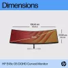 Monitor HP E45c G5 45-tolline kumer ekraan LCD DQHD resolutsioon