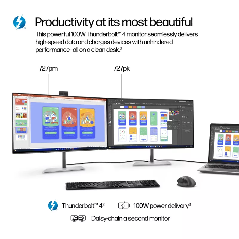 HP Series 7 Pro 27-tolline 4K Thunderbolt 4 monitor - 727pk