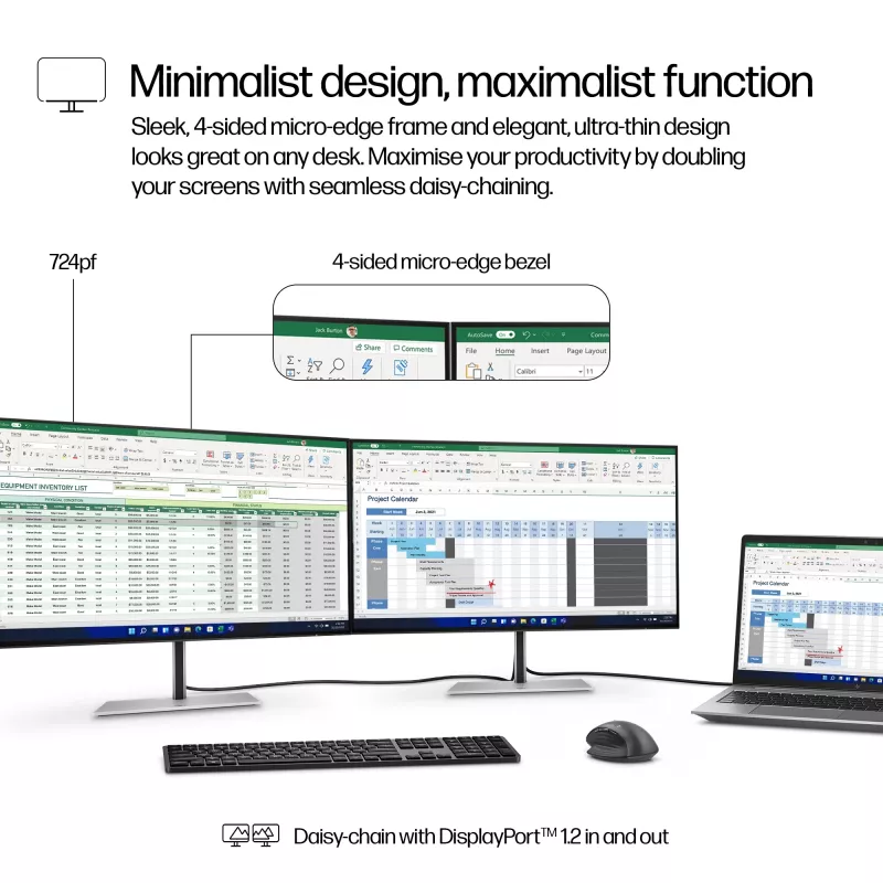 Monitor HP Series 7 Pro 23.8 inch FHD ekraan 1920 x 1080